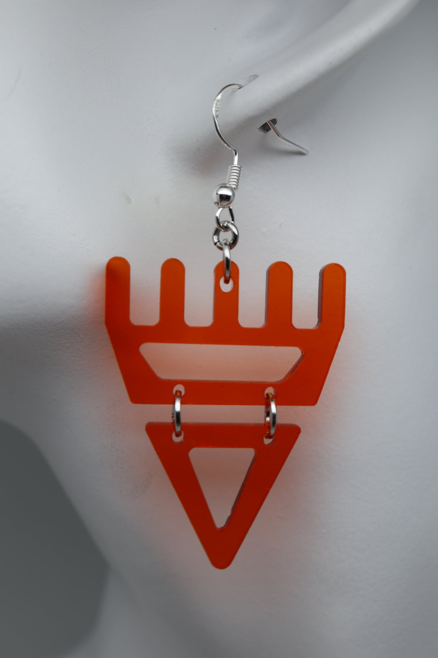 🐾Translucent Amber səxʷsuxʷ Paws – Laser-Cut Acrylic Earrings (Copy)