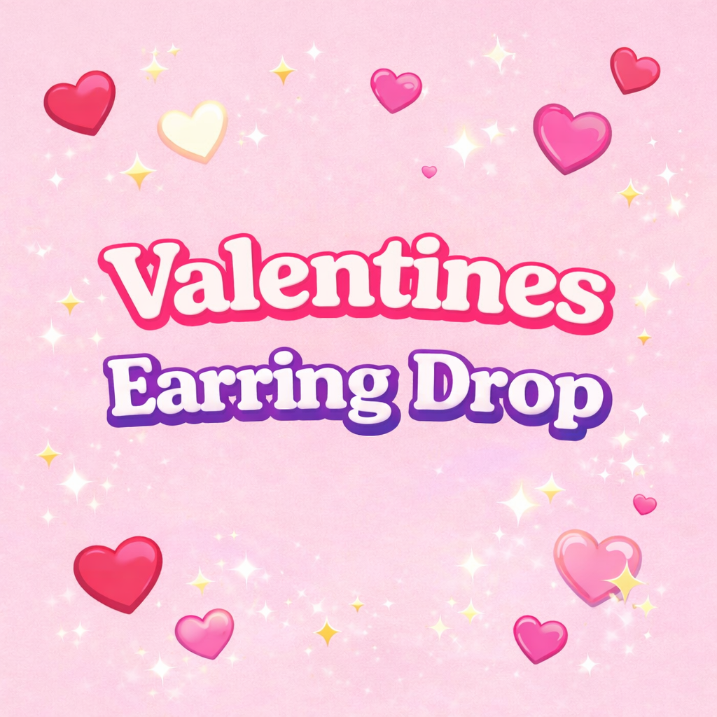 * Valentines Earring Drop