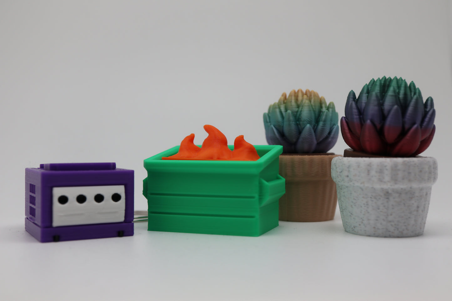 ✨ Succulent Fidget Clicker – Rainbow Petal Edition (Two Styles) ✨