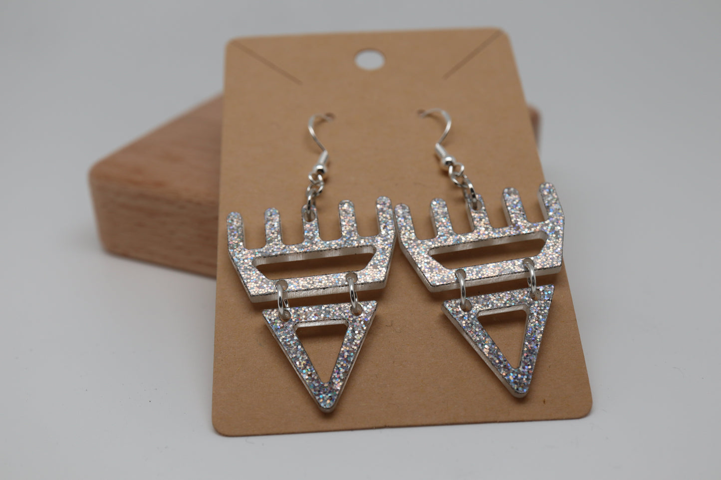 🐾Holo-Glitter səxʷsuxʷ Paws – Laser-Cut Acrylic Earrings