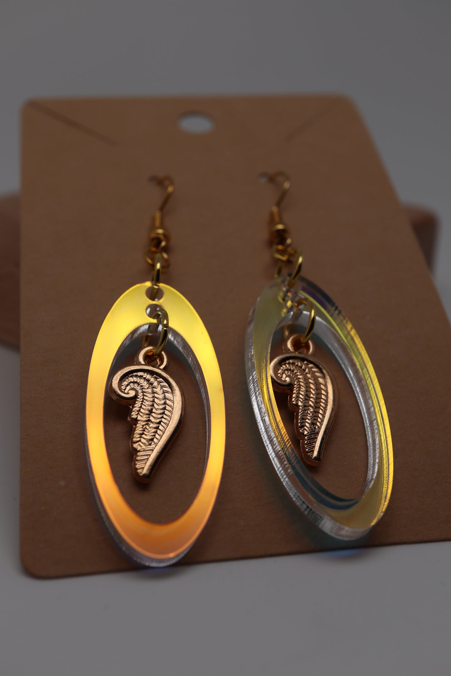 ✨🌟 StimCraft Iridescent Angel Wing Loop Earrings 🌟✨