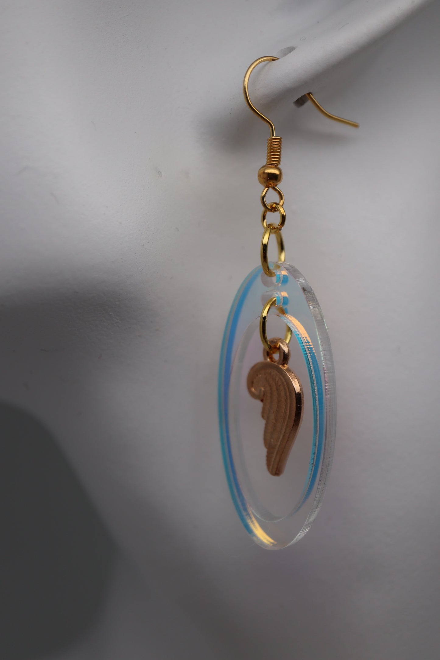 ✨🌟 StimCraft Iridescent Angel Wing Loop Earrings 🌟✨