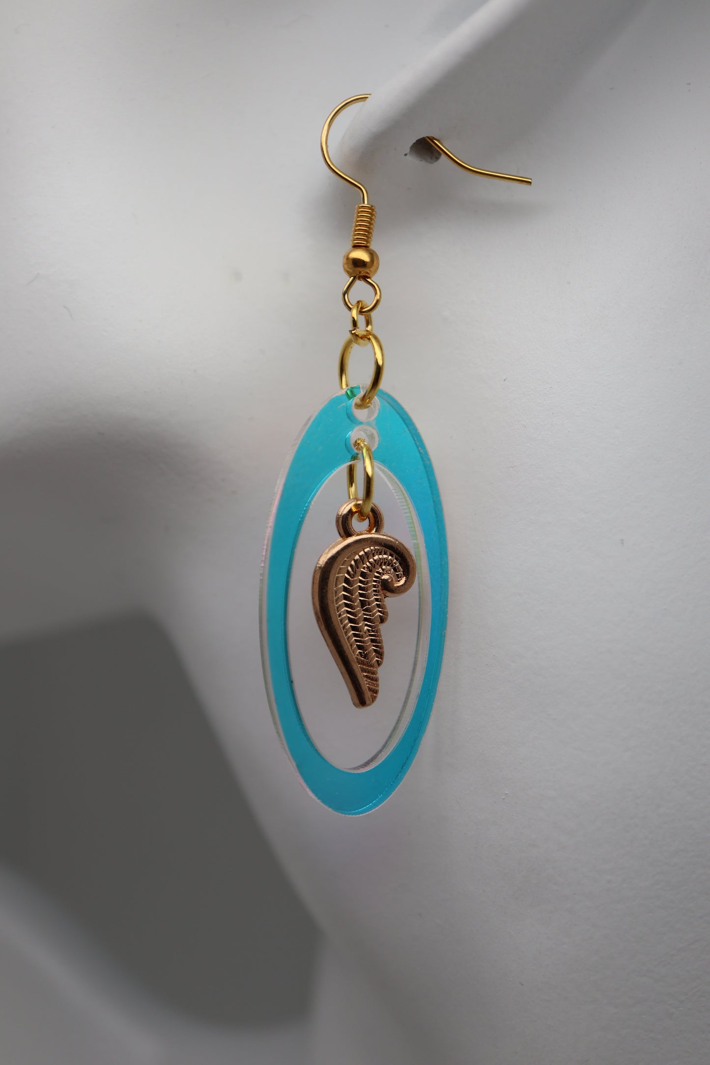 ✨🌟 StimCraft Iridescent Angel Wing Loop Earrings 🌟✨