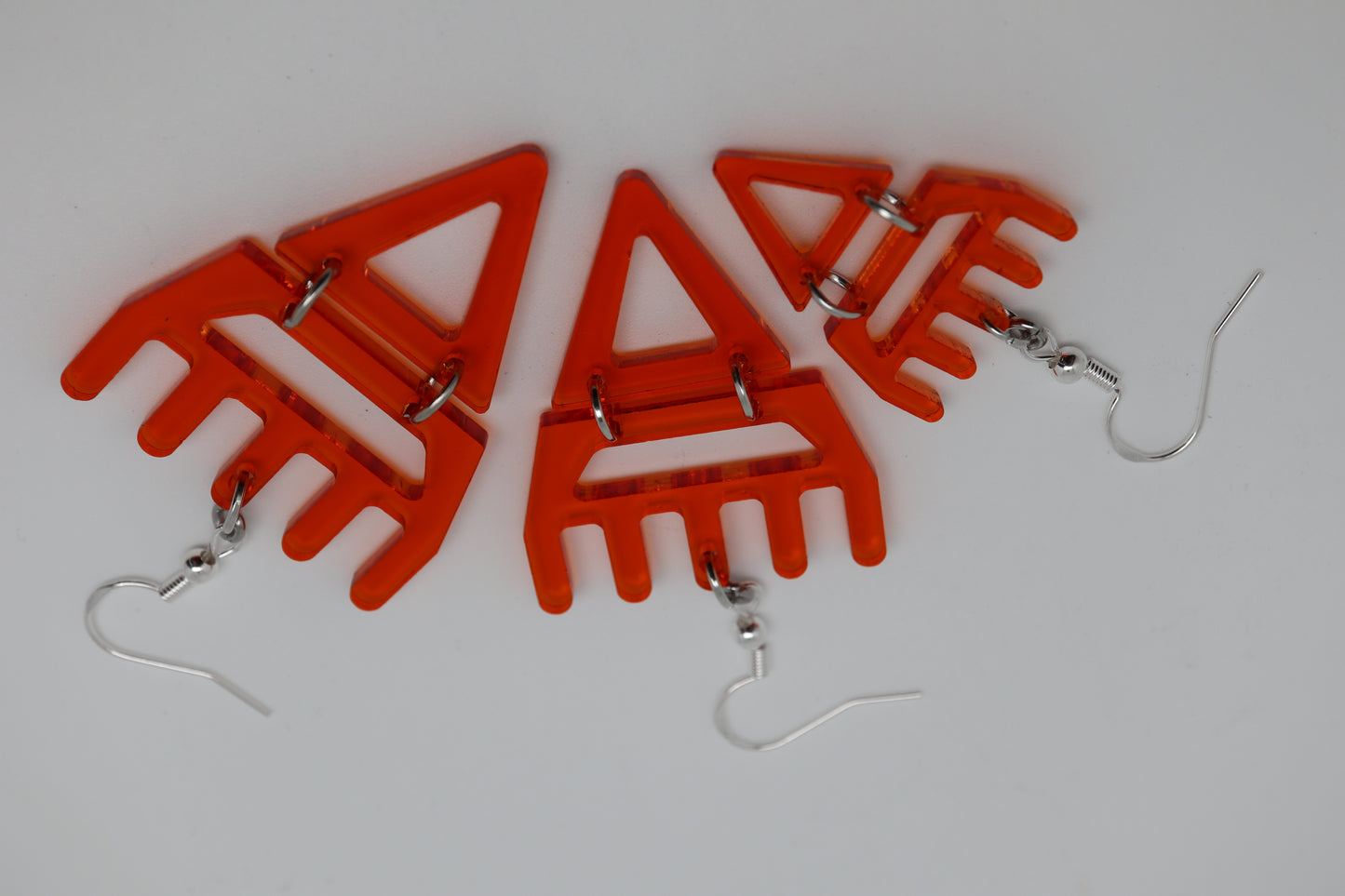 🐾Translucent Amber səxʷsuxʷ Paws – Laser-Cut Acrylic Earrings (Copy)