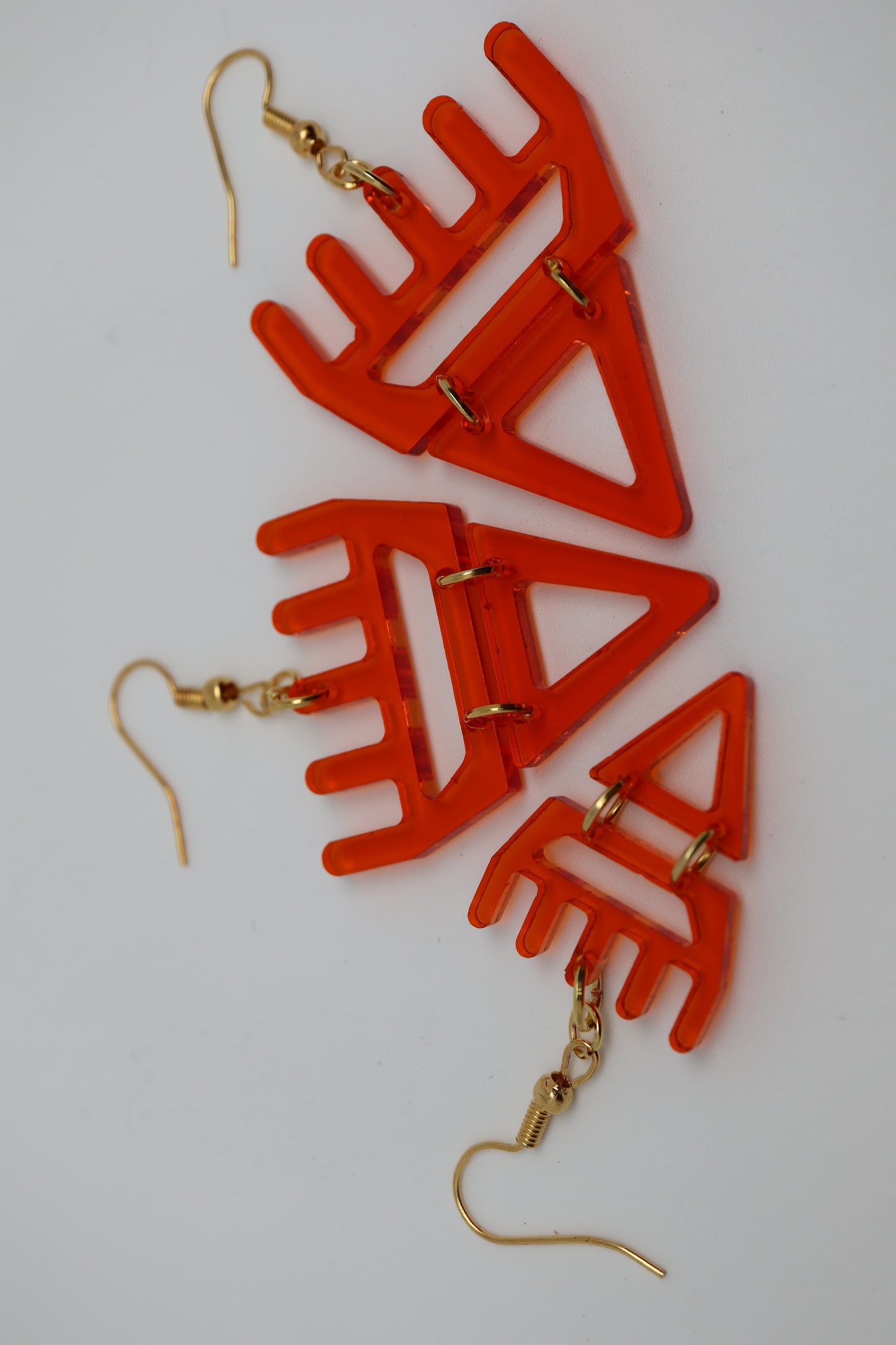 🐾Translucent Amber səxʷsuxʷ Paws – Laser-Cut Acrylic Earrings (Copy)