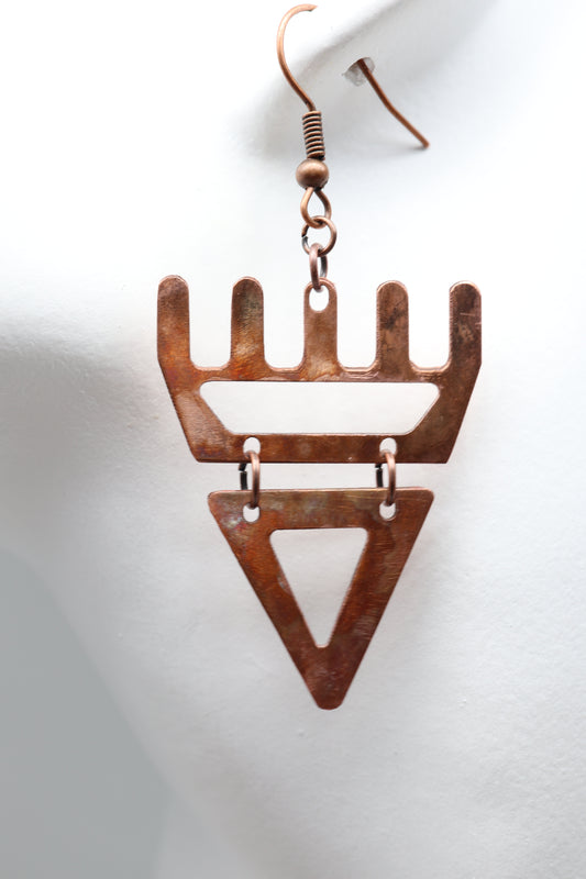 🐾 Rustic Copper səxʷsuxʷ Paws - Laser-Cut Acrylic Earrings 🐾