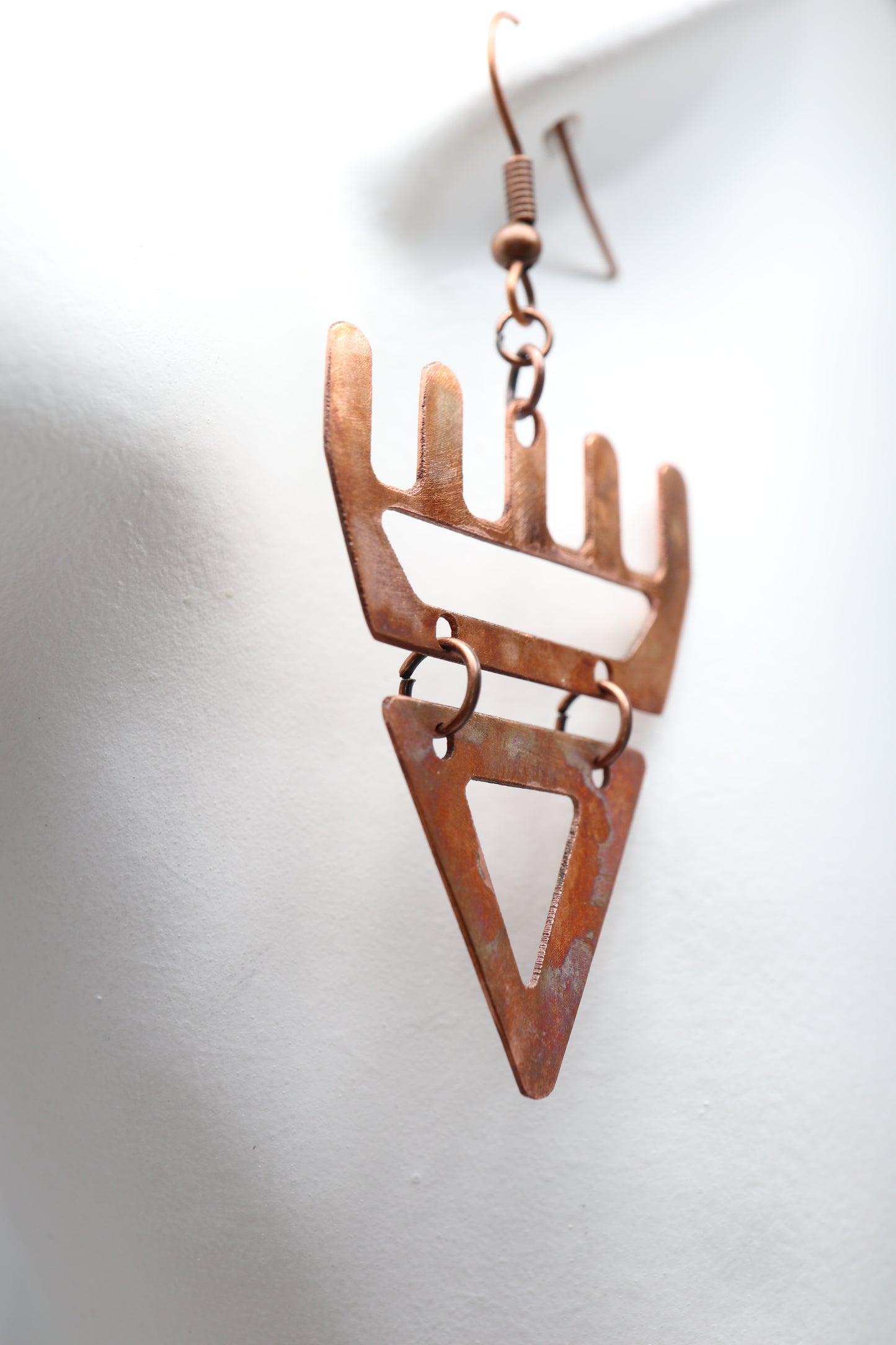 🐾 Rustic Copper səxʷsuxʷ Paws - Laser-Cut Acrylic Earrings 🐾