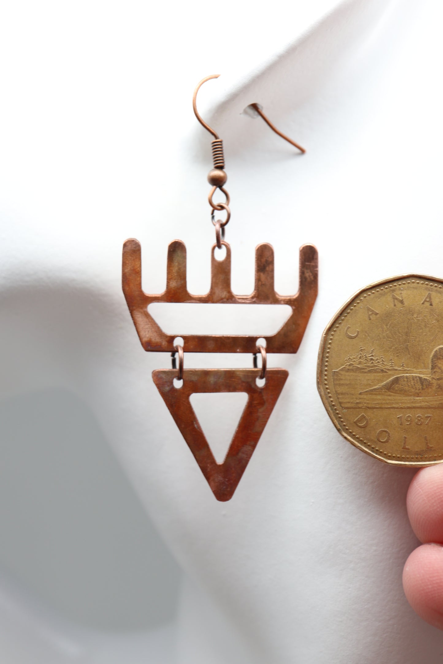 🐾 Rustic Copper səxʷsuxʷ Paws - Laser-Cut Acrylic Earrings 🐾