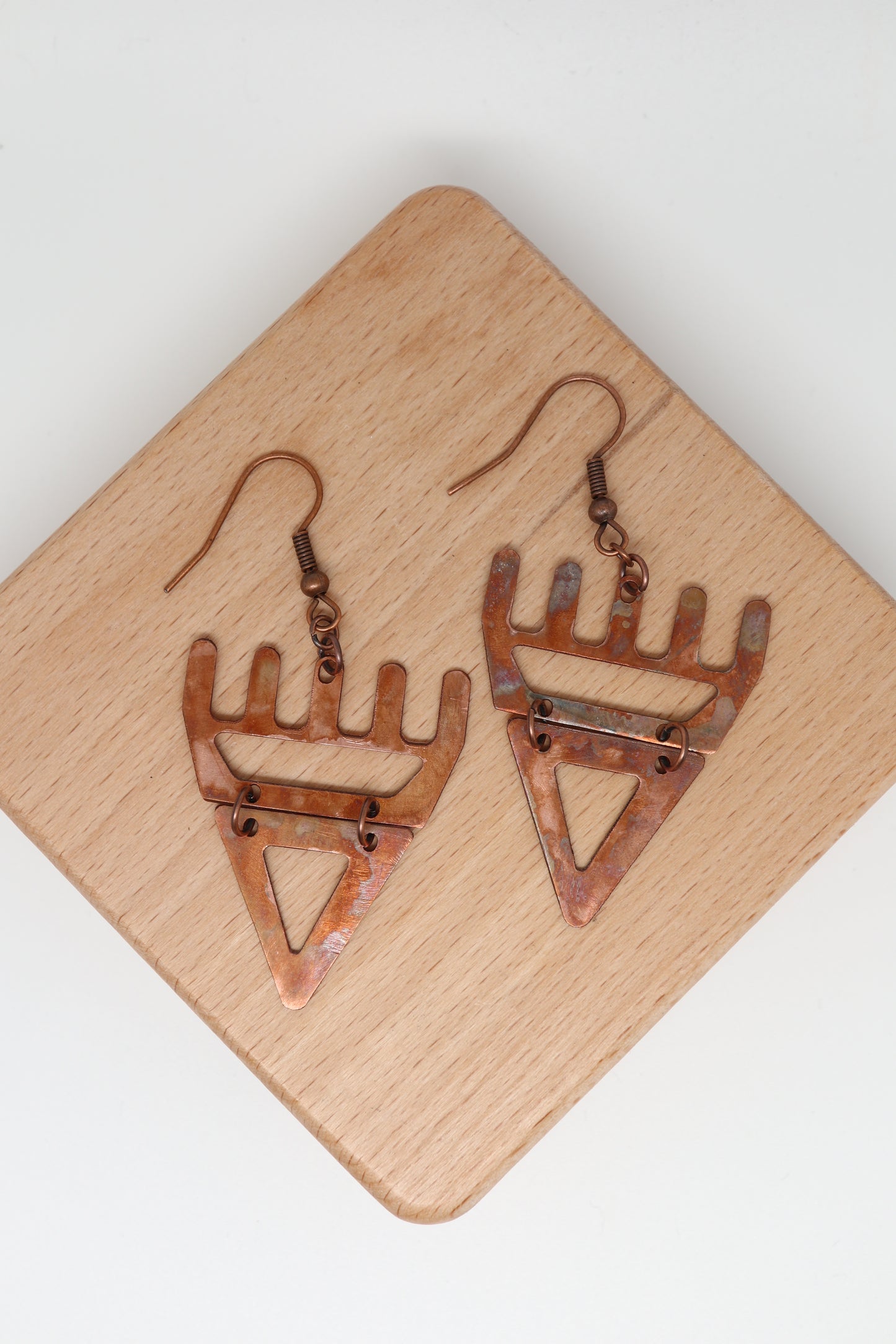 🐾 Rustic Copper səxʷsuxʷ Paws - Laser-Cut Acrylic Earrings 🐾