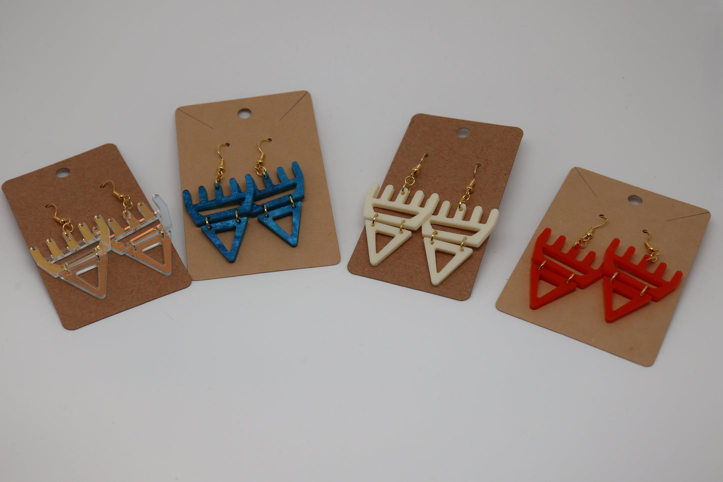 🐾Blue Dream Sparkle səxʷsuxʷ Paws – Laser-Cut Acrylic Earrings